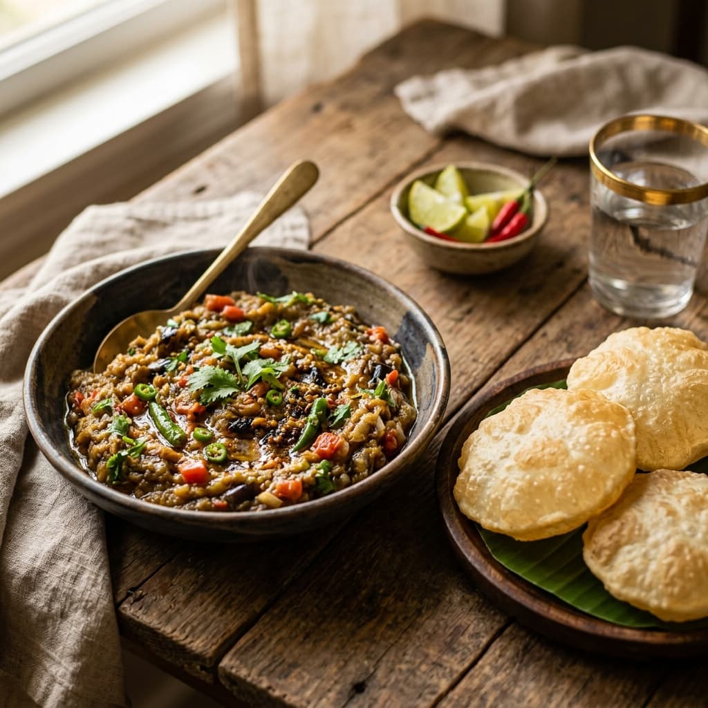 Kolkata Style Baingan Bharta