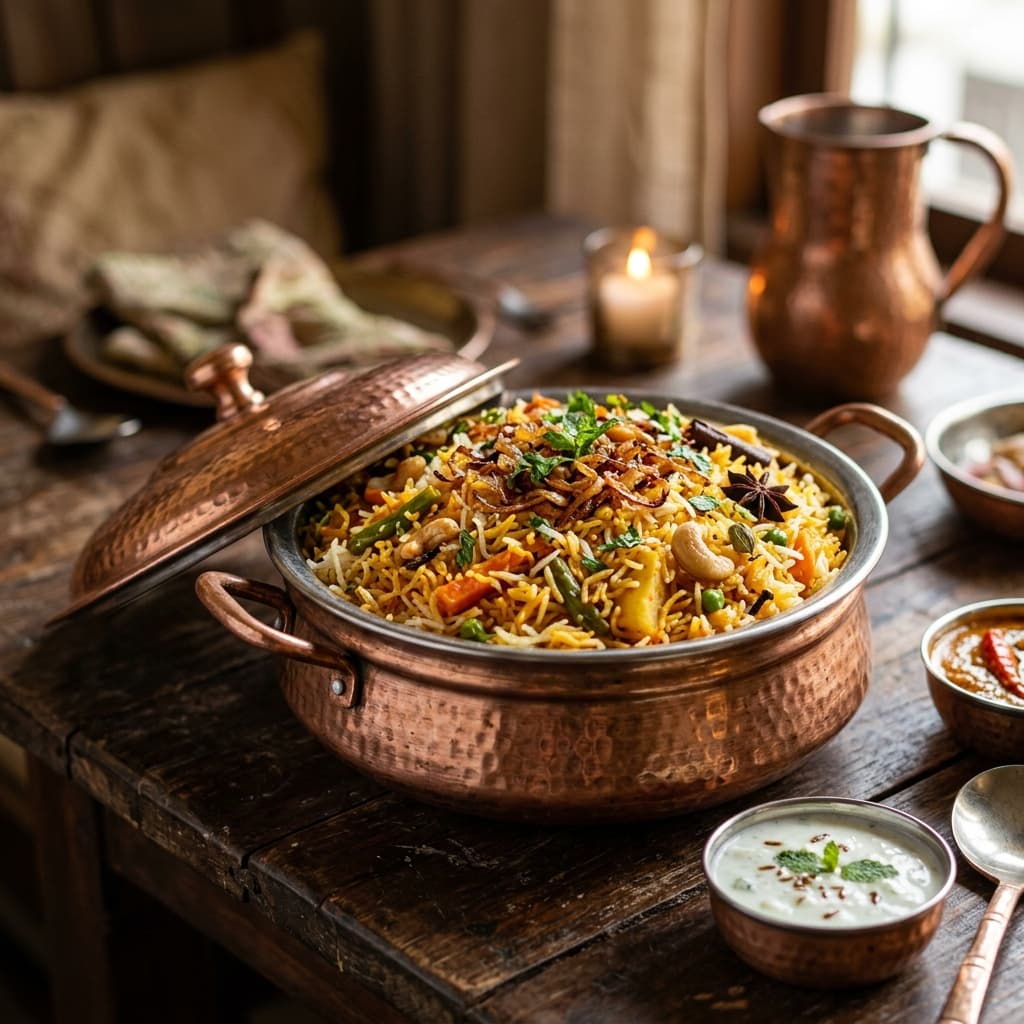 Authentic Hyderabadi Veg Biryani